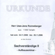 Urkunde über die Teilnahme am Aufbauseminar für Sachverständige